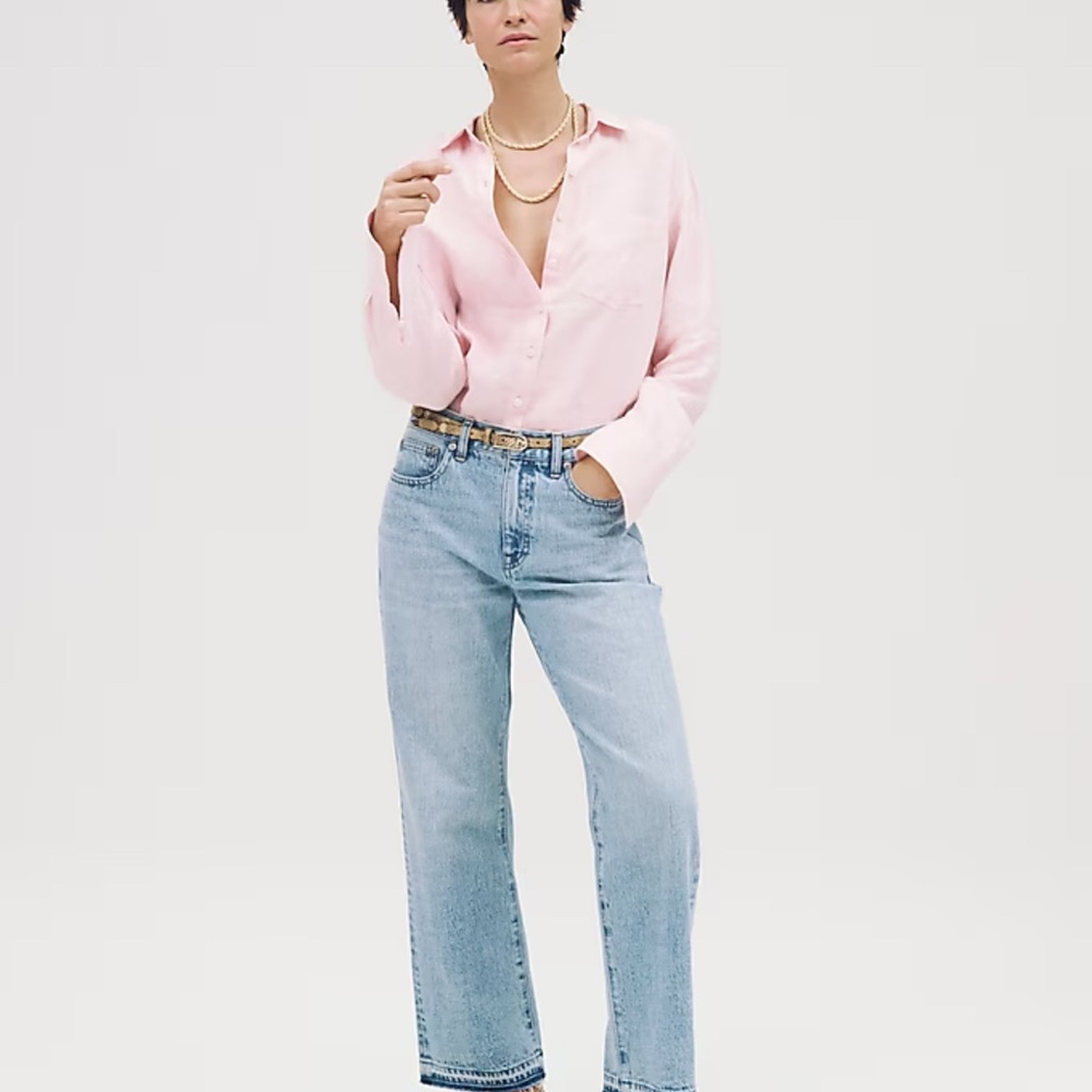 J. Crew Blue Straight Leg Jeans Vintage Style - Picture 3 of 14
